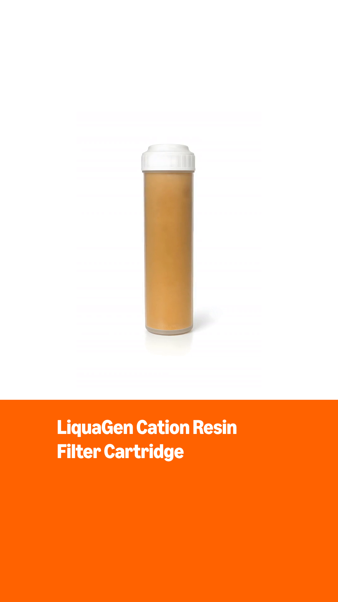 Cartucho filtro resina catiónica 2.5x10 in LiquaGen miniatura 7