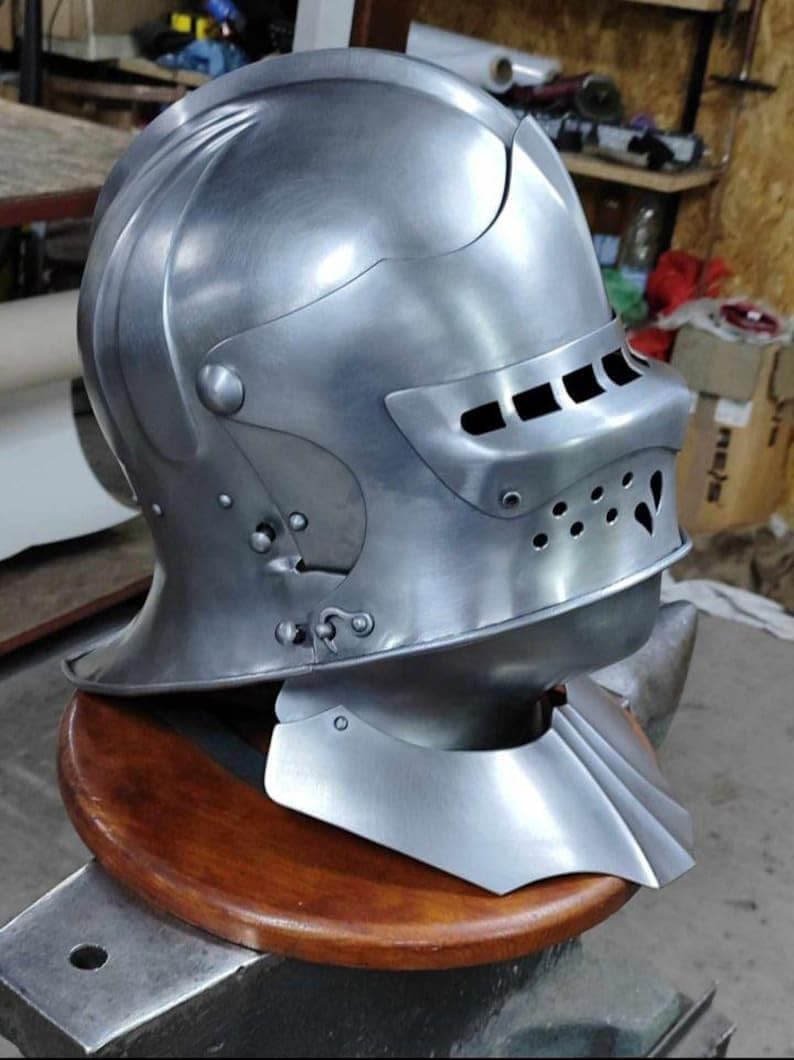 Medieval Helmet | Viking Battle Ready SCA Helmet I LARP Fantasy Armor Helmet | Knight Helmet - Cosplay Replica Custume Helmet| Best Gift