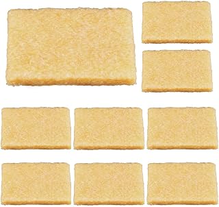 9Pcs Rubber Cement Eraser, Glue Residue Eraser, 2 x 2.8 x 0.4inch Glue Residue Pick-Up Eraser, Rubber Cement Cleaner, Yellow