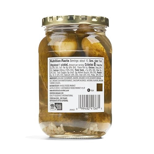 Miniatura 2 de 365 by Whole Foods Market, Pickles Kosher - Eneldos orgánicos para bebé, 16 onzas líquidas