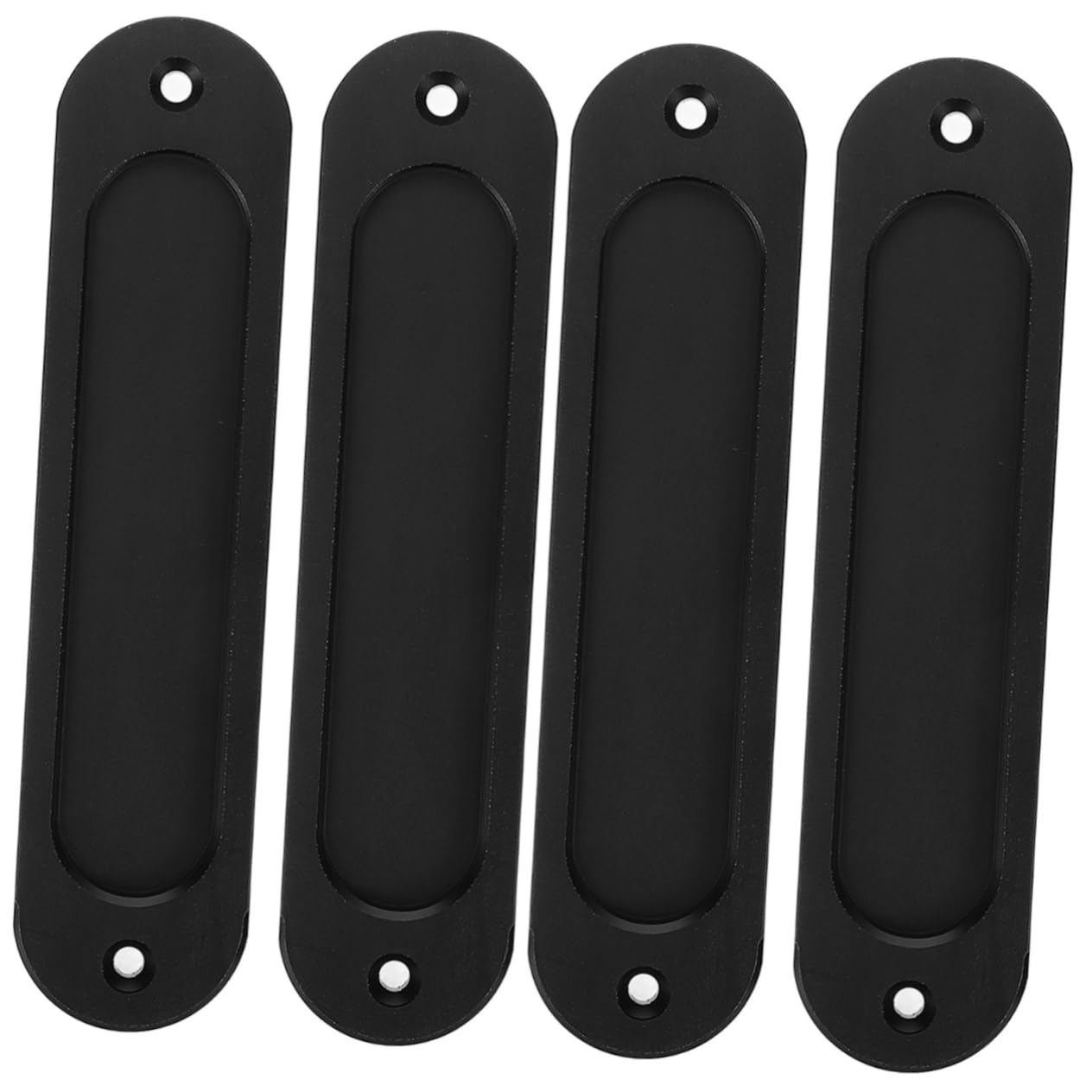 Poignées de porte coulissantes SHINEOFI 2 ensembles d'accessoires de placard noirs
