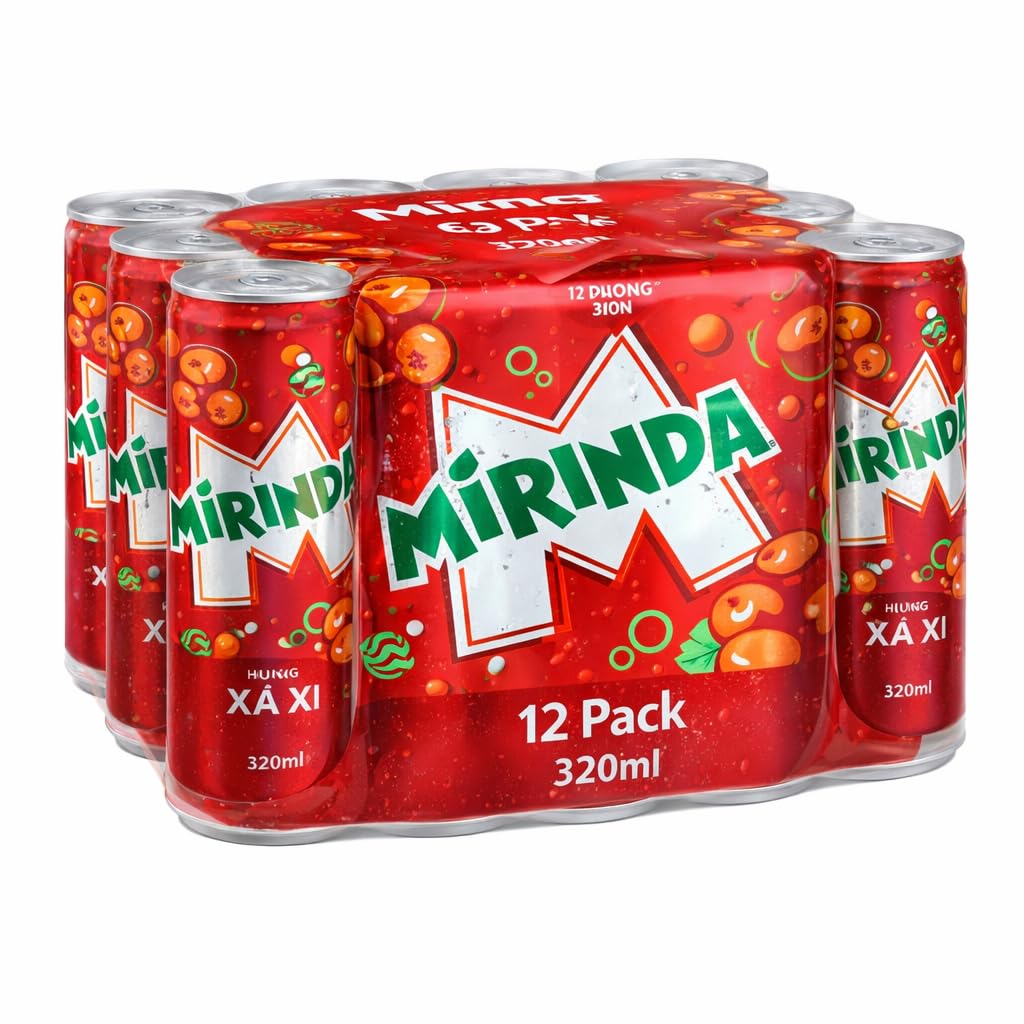 rindarinda MiRINDA Xá Xị (Sarsaparilla) Berry Flavoured Carbonated Soft Drink
