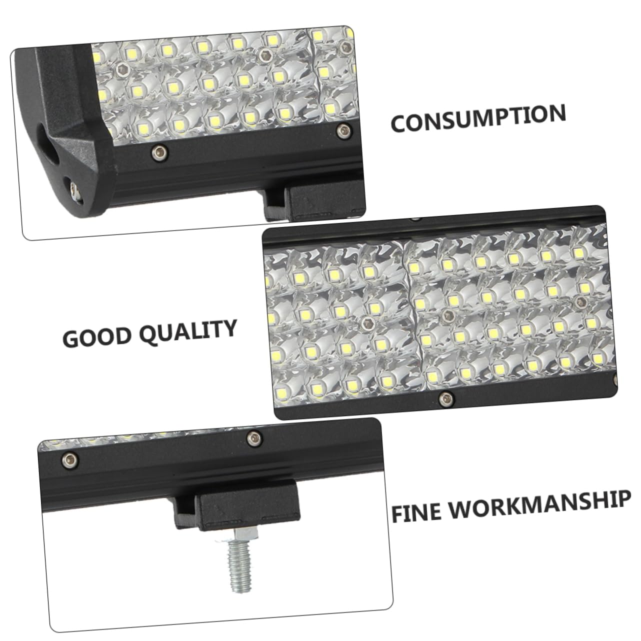 MAGICLULU Barra LED Faro da Lavoro Auto Luce LED Esterno Alta Luminosità per Off Road e Guida Notturna