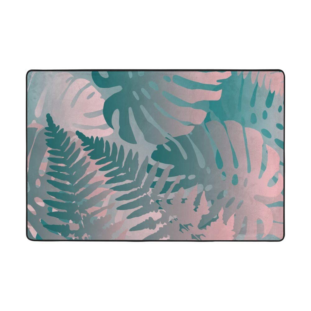 Tapis de sol lavable monstera pour chambre et cuisine : créez une ambiance tropicale unique