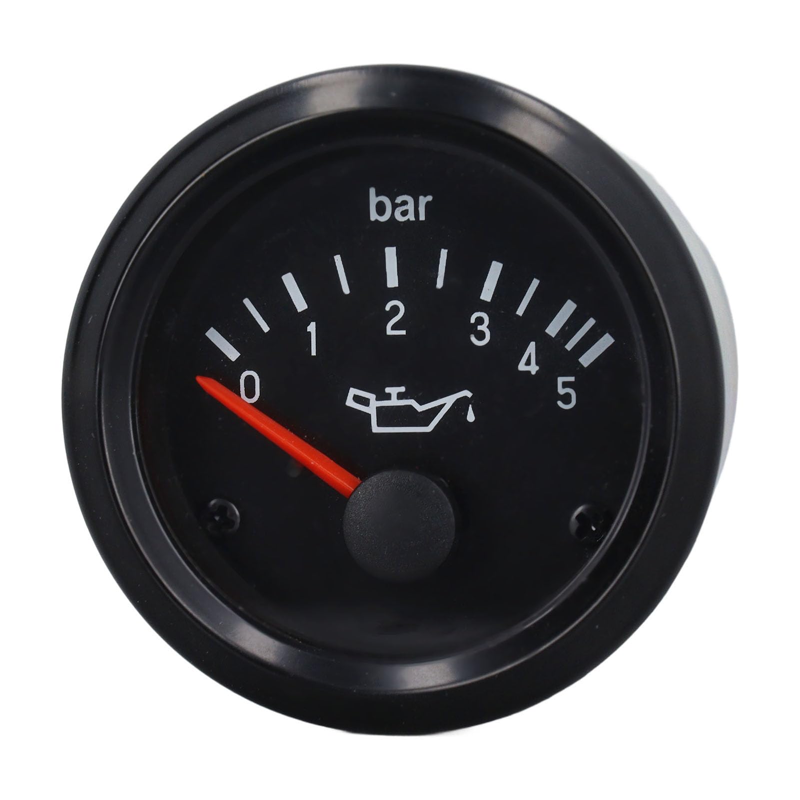 Manomètre de Pression d' et de Carburant 52mm, Numérique 0-5 Bar avec Rétroéclairage LED Haute Précision Alliage d'Aluminium Installation Facile Lecture en Temps Réel