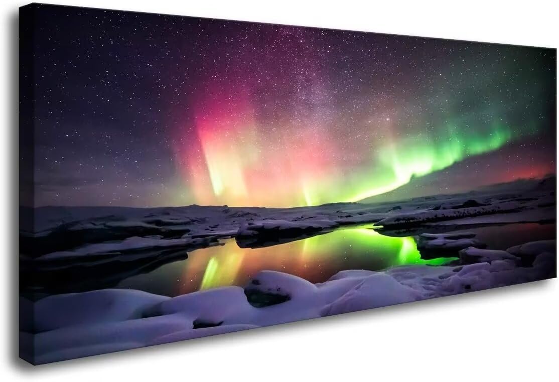 Duży krajobraz zorzy polarnej, krajobraz, sztuka diamentowa, 100 x 223 cm, DIY, zestawy do malowania diamentami 5D, dla dorosłych i dzieci, pełne okrągłe wiertło, haftowanie obrazkami, zestaw do