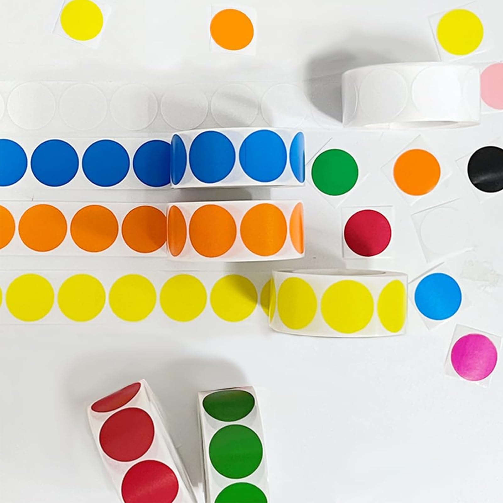 Adesivi rotondi da 25 mm per codifica a colori