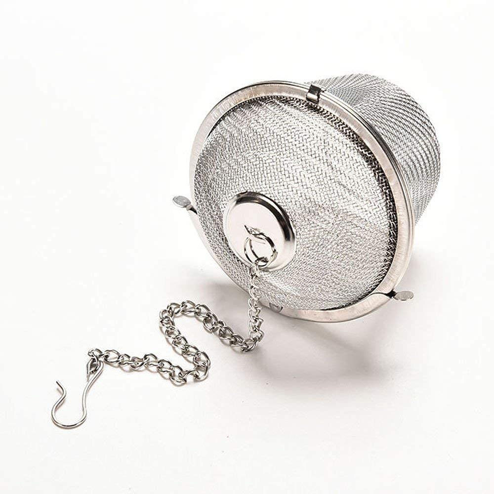 Tea Strainer Infuser for Loose Tea - Stainless Steel Tea Diffuser for Tea, Coffee, Seasonings, Spices (Round)-image-38