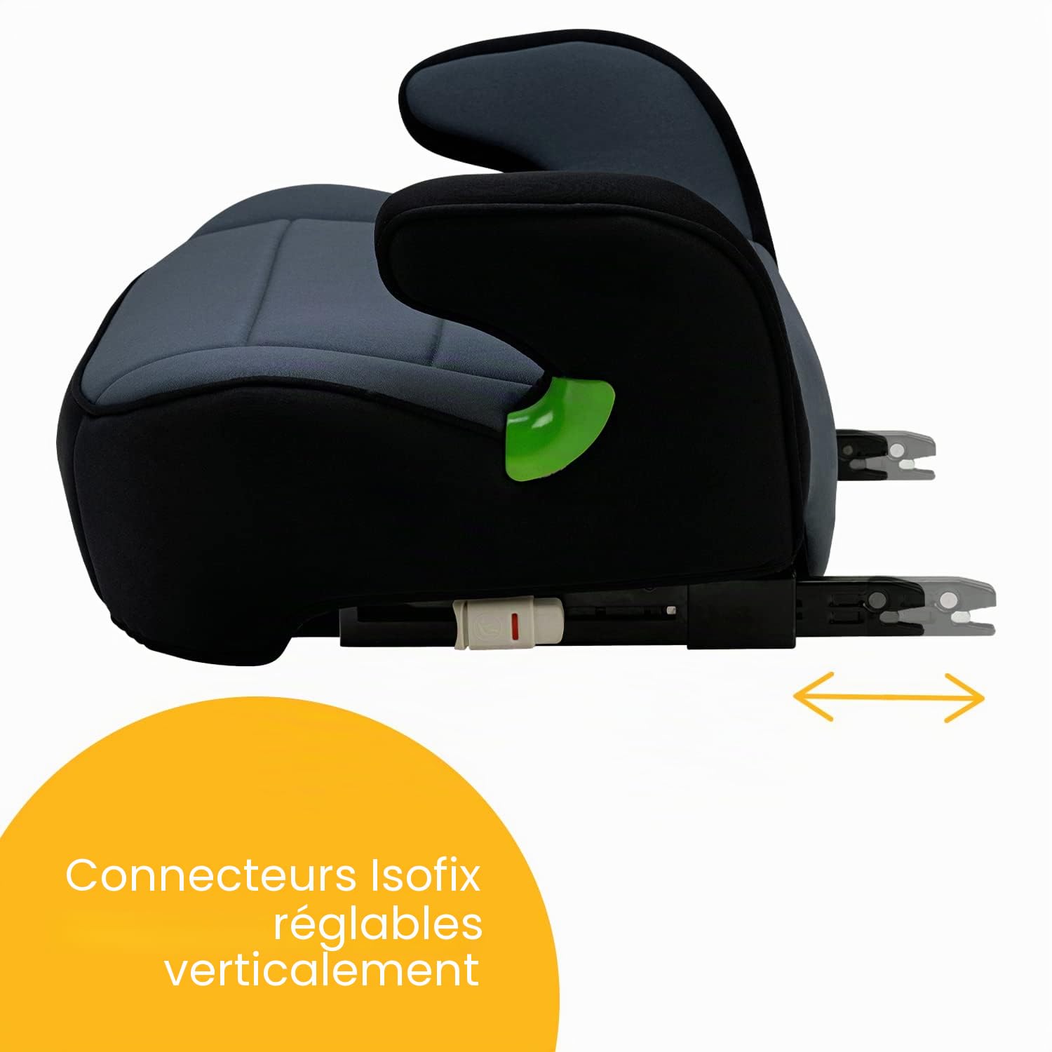 Osann Junior Isofix Gurtfix i-Size Rehausseur avec Isofix Auto pour enfants (126-150 cm), noir