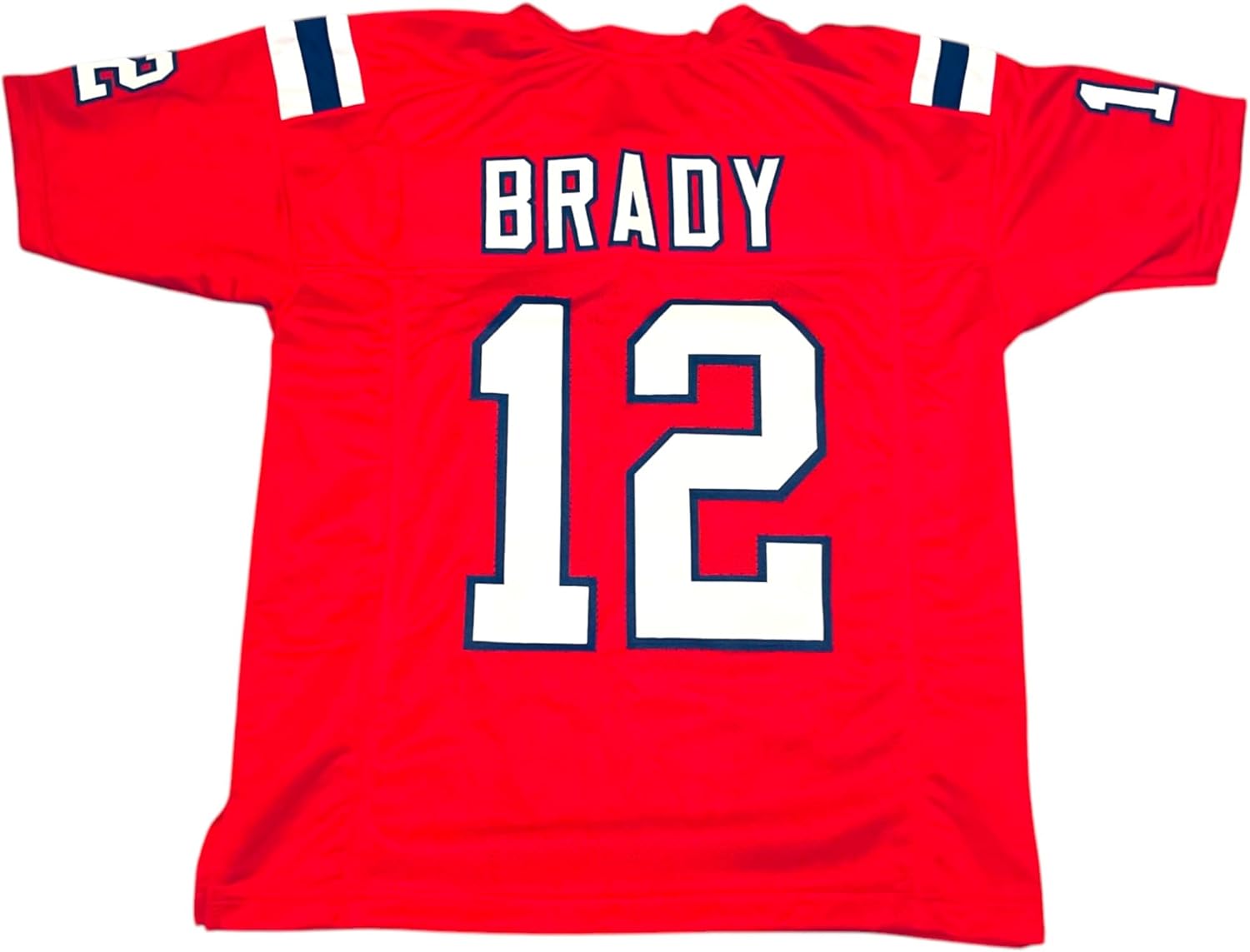 Tom Brady Red Jersey Stitched Custom Football New No Brand/Logos Youth Sizes