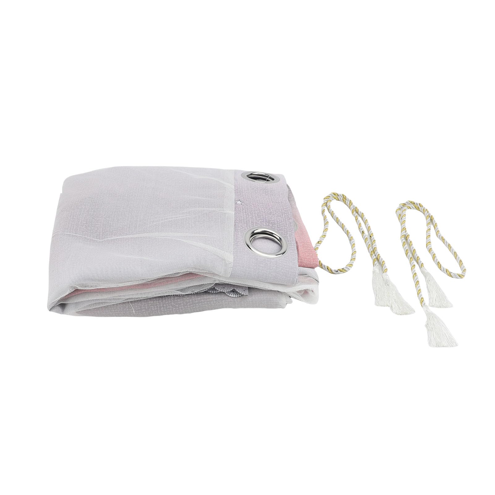 Rideaux occultants double couche à étoiles évidées polyester