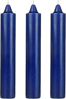 9 INCH Jumbo Pillar Candle-Spiritual Witch Altar Magick Spell-Blue<3 Pack>