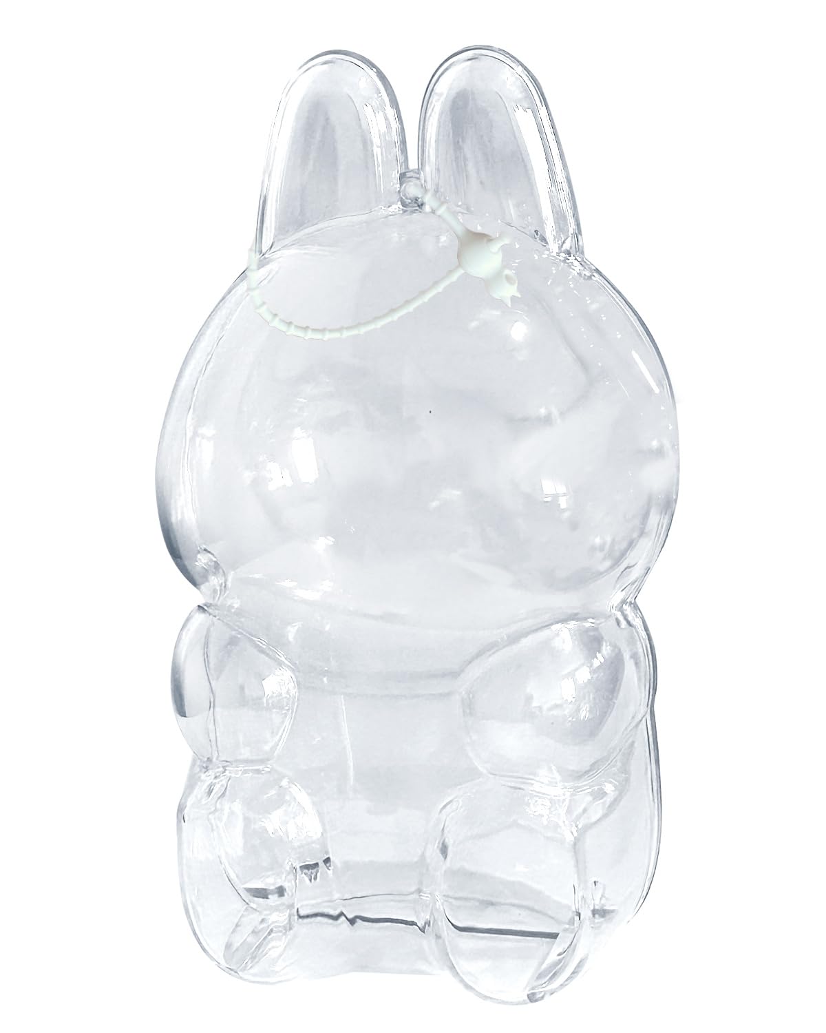 Sitting Collectible Case - Hard PVC Travel Protector with Strap Compatible for 15cm Seated LABUBU(5.9 INCH)