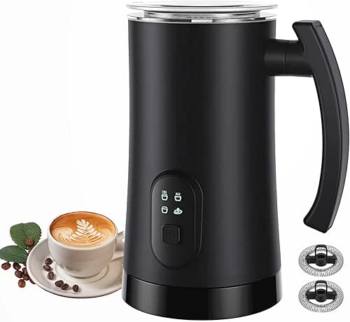 Electric Milk Frother, 4 in 1 Milk Steamer,11.8oz/350ml Automatic Warm