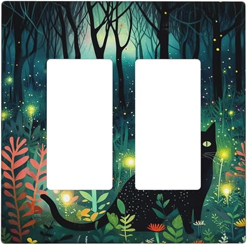 Miniatura 9 de Cubiertas Decorativas para Tomacorrientes Boho Floral Beige Flor y Hoja Botánico 1 Gang Interruptor de Luz Dúplex Placa Cubierta Placas de Boho