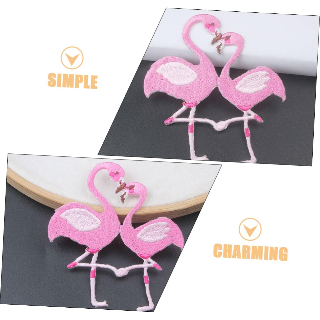 Housoutil 5 Set Toppe Termoadesive Ricamate Per Abbigliamento Da Patches Per Cucire E Stirare Per Vestiti E Progetti Fai Da Te Decorativi 10 Pezzi * 5
