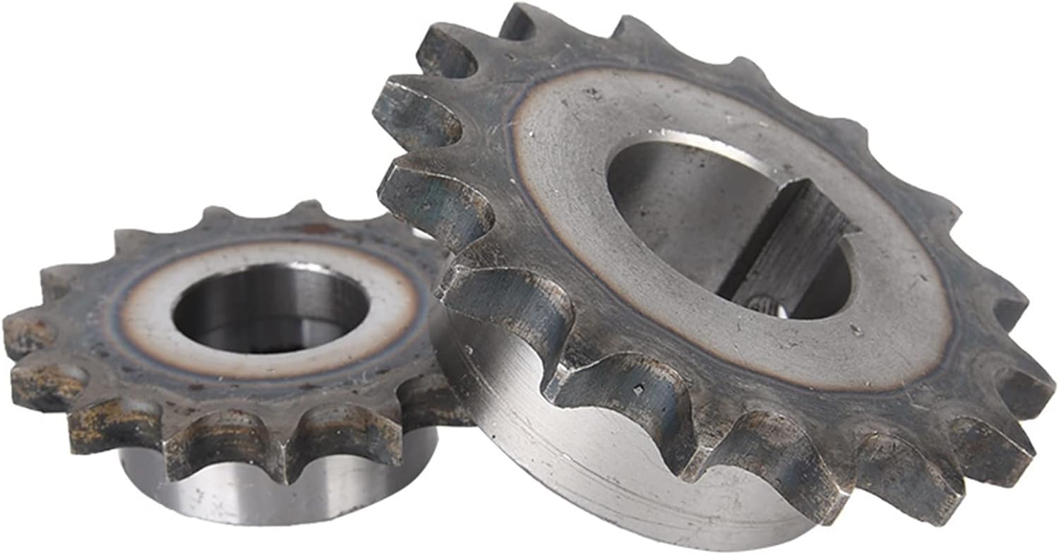 ELLANA Transmission Angle 1pcs 04C Chain Gear 12mm Inner Hole 4mm Keyway Gear 14T 15T 16T 20T 22T 23T 24T 25 Teeth Industrial Small Sprocket Wheel Driver Shaft (Color : 12mm, Size : 16 Teeth)