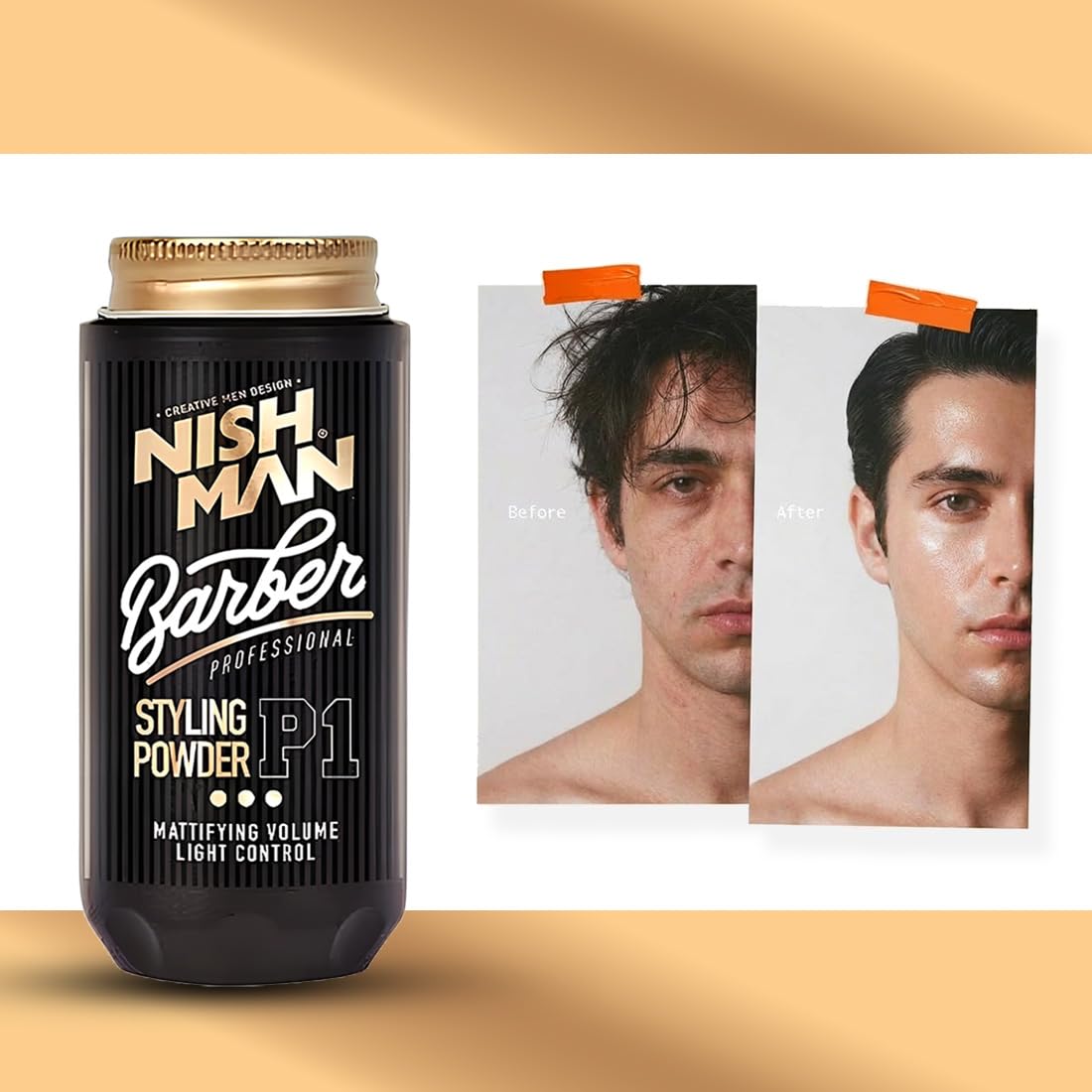 Nishman Barber Professional Styling Hair Powder P1 – 30g | Hair