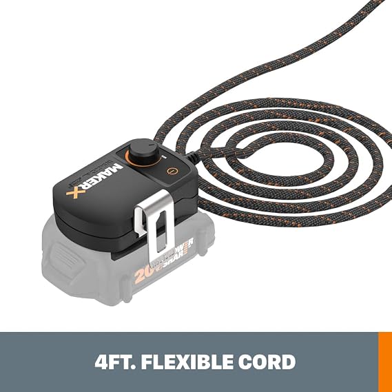 Worx WA7151 20V MAKERX HubX Power Source & Tool Adapter with USB Port