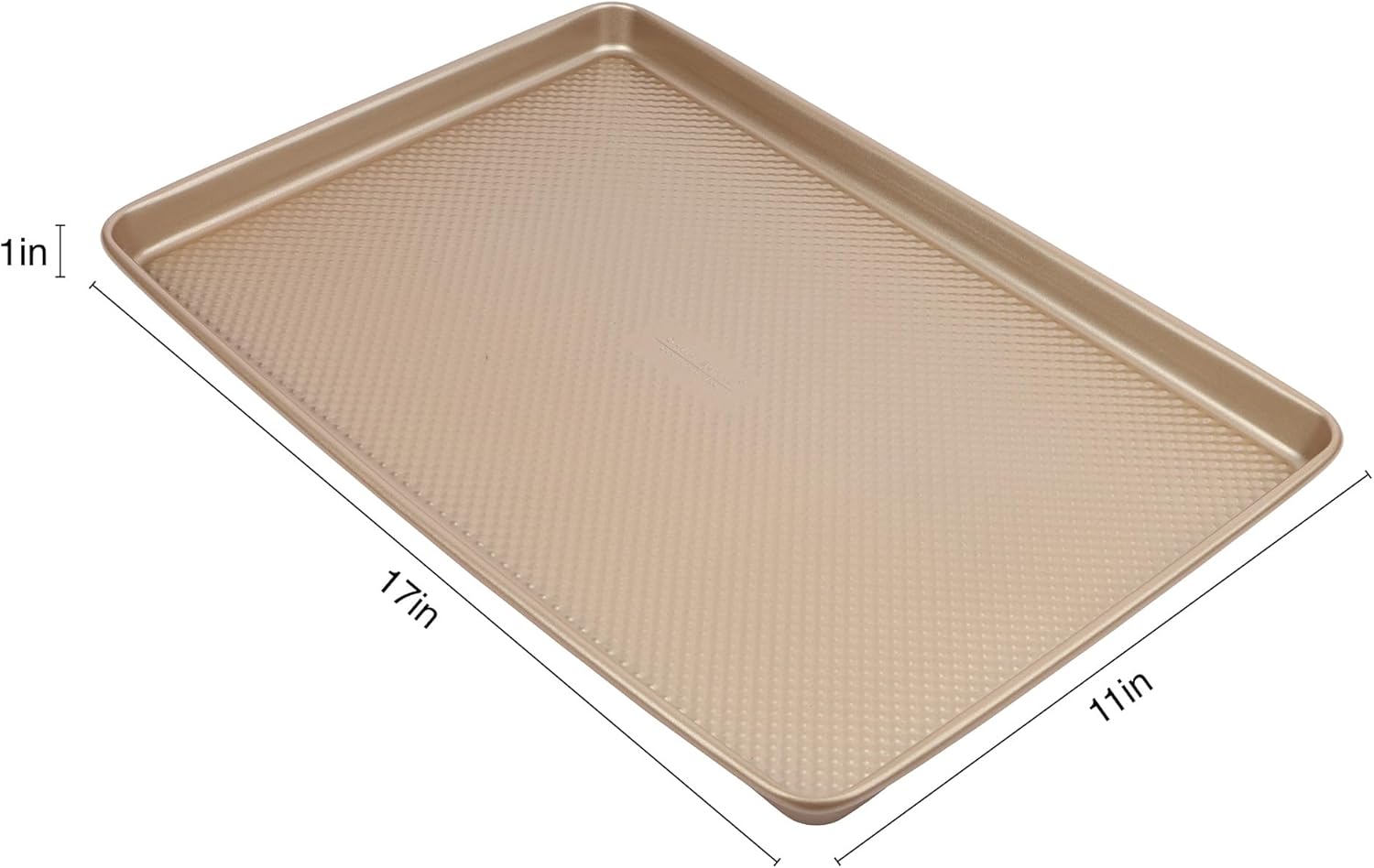 David Burke 17x11 Cookie Sheet – Carbon Steel, PFTE & PFOA Free, Oven Safe, Non-Toxic, Perfect for Baking and Roasting – Bronze - Image 4