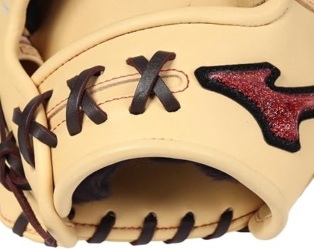 MIZUNO WILLDRIVE RED for Soft Fielders: Size 14 Blonde x Rose Brown 14