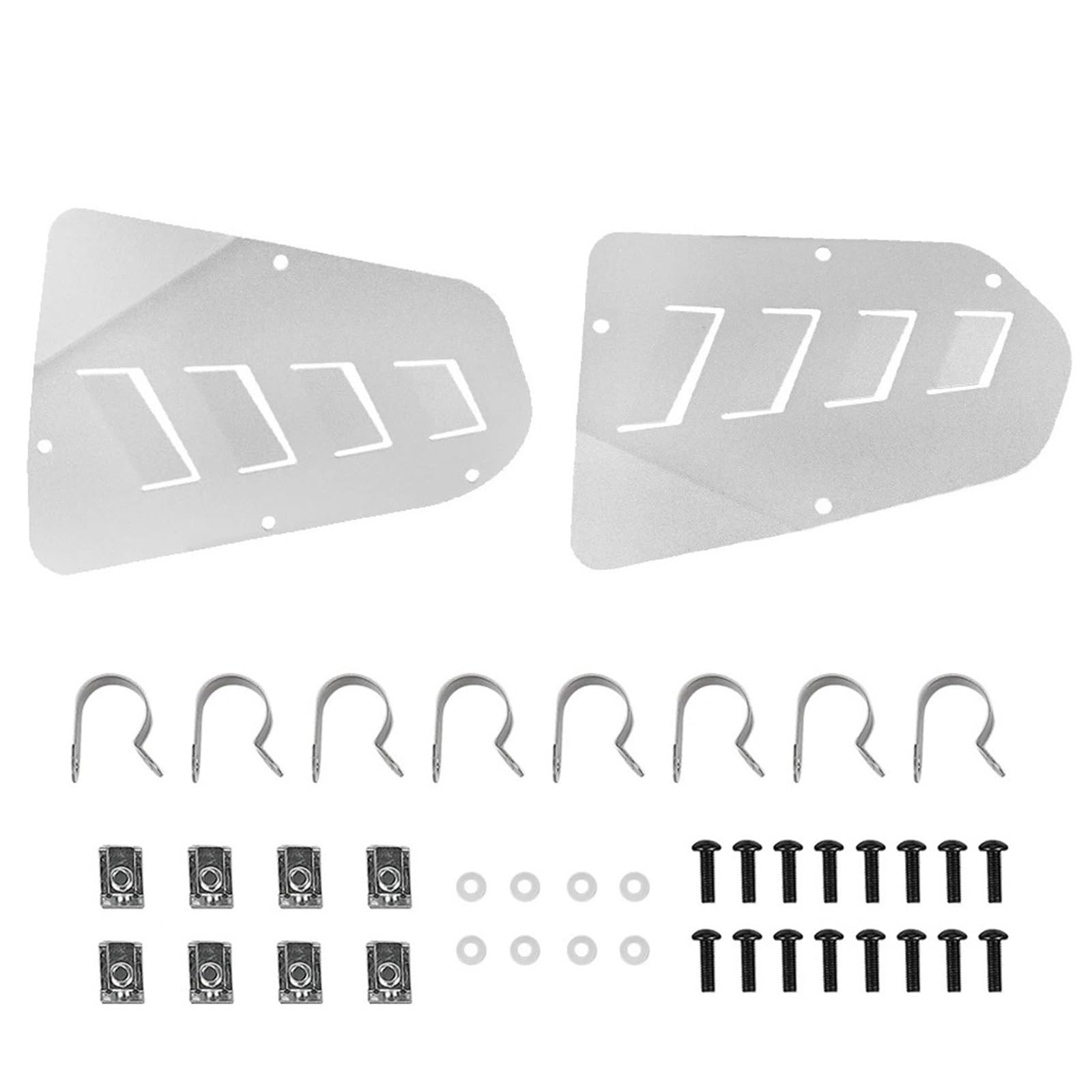 panelu chłodnicy motocykla Gmole zabezpieczające cylinder ze stali nierdzewnej pasujące do BMW R1200GS LC R1200GSA ADV 1200GS R1200 2013-2017 Panele boczne chłodnicy(Silver)