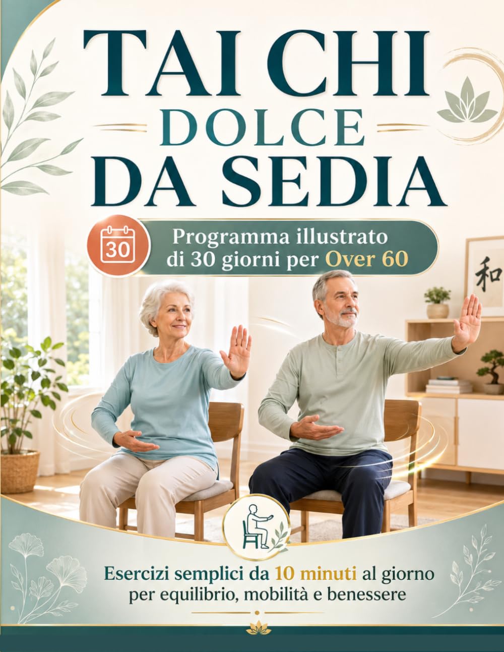 Tai Chi Dolce Da Sedia: Programma Illustrato di 30 Giorni per Over 60
