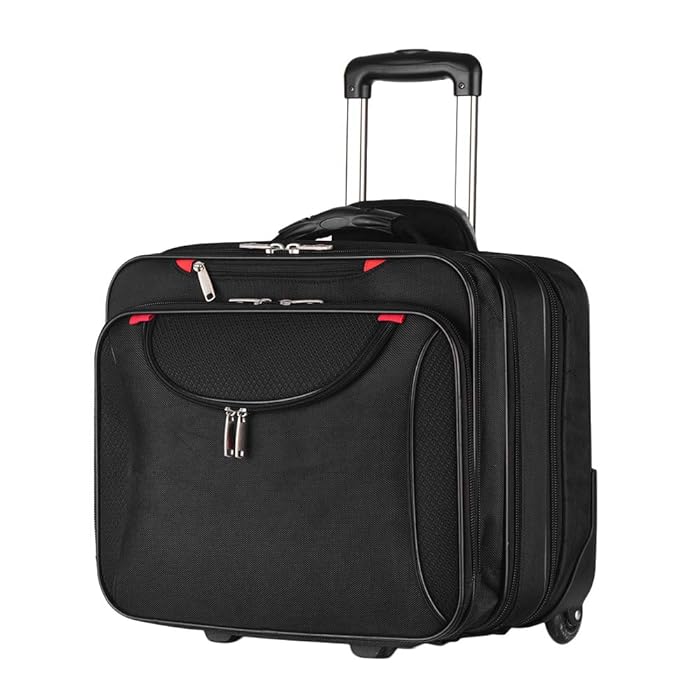 Buy AirTraveler Rolling Briefcase Rolling Laptop Bag Computer Case with Wheels Spinner Mobile