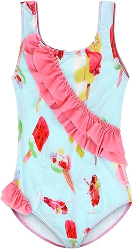 Traje de baño de una pieza para niña pequeña Traje de baño de dos piezas para niñas de 1 a 6 años