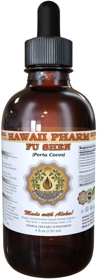 Fu Shen Tincture, Fu Shen, Spirit Poria (Poria Cocos) Sclerotia with Hostwood Liquid Extract, Herbal Supplement 4 oz