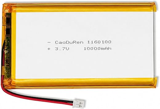 MSDS 1160100 3.7V 10000mAh Li Lipo 2 2.0mm JST