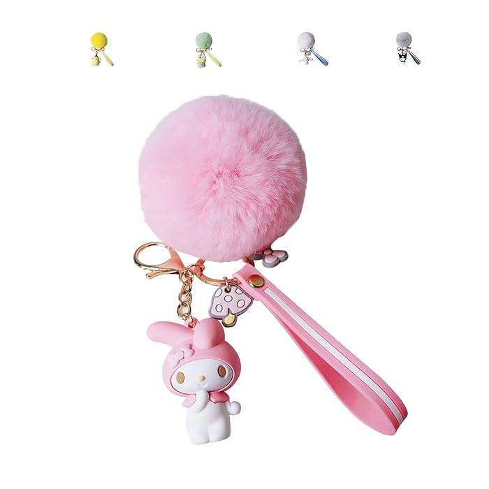 Buy Kawaiians My Melody Kuromi Cinnamoroll Pompompurin Keroppi Keychain, Kawaii Cute Anime