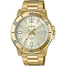Casio MTP-VD01G-9EV Mens Enticer Gold Tone Stainless Steel Gold Dial Casual Analog Sporty Watch