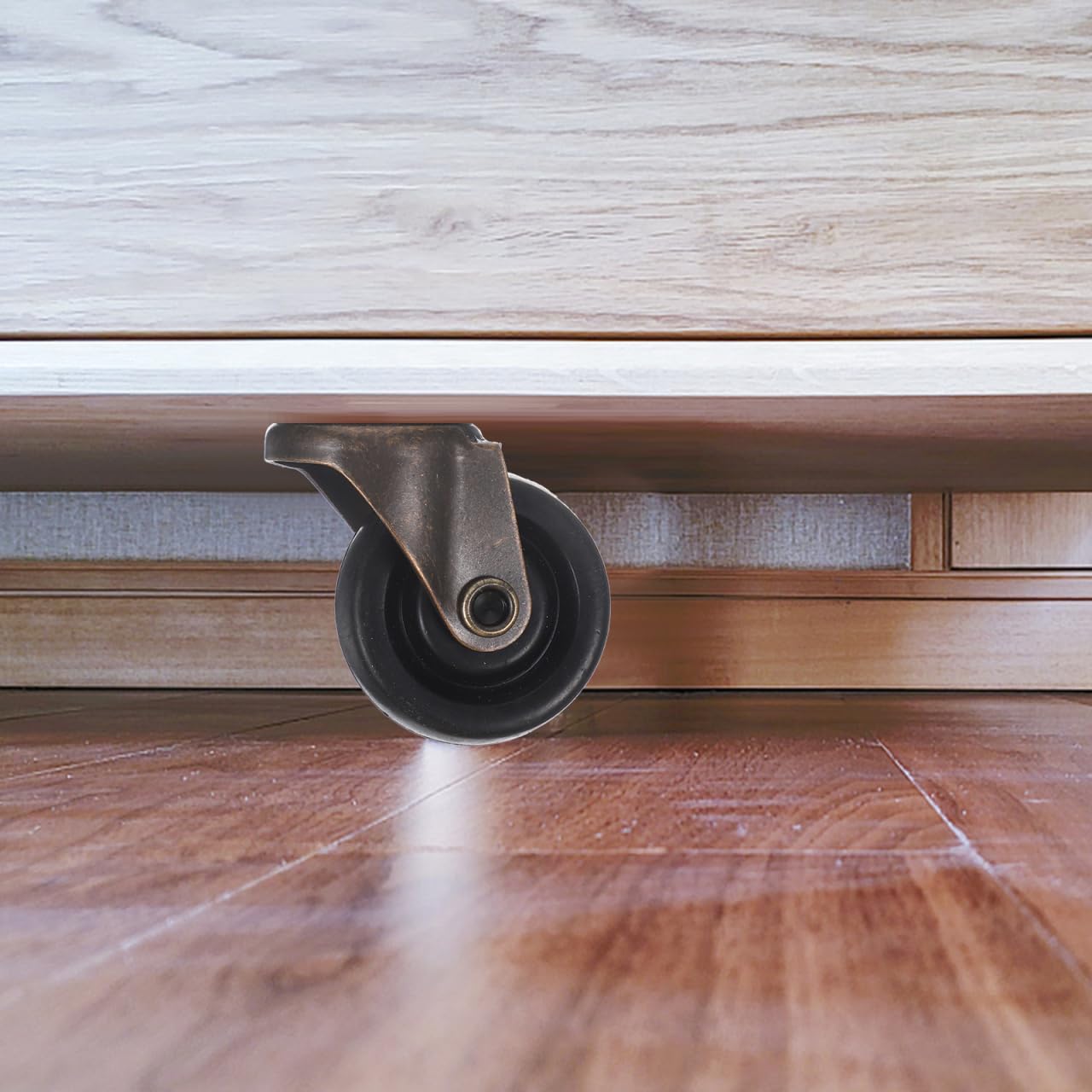 Wear-Resistant Furniture Wheels 4-Pack 3.54In Rubber Casters for Smooth Silent Movement on Household Furniture and Office Chairs