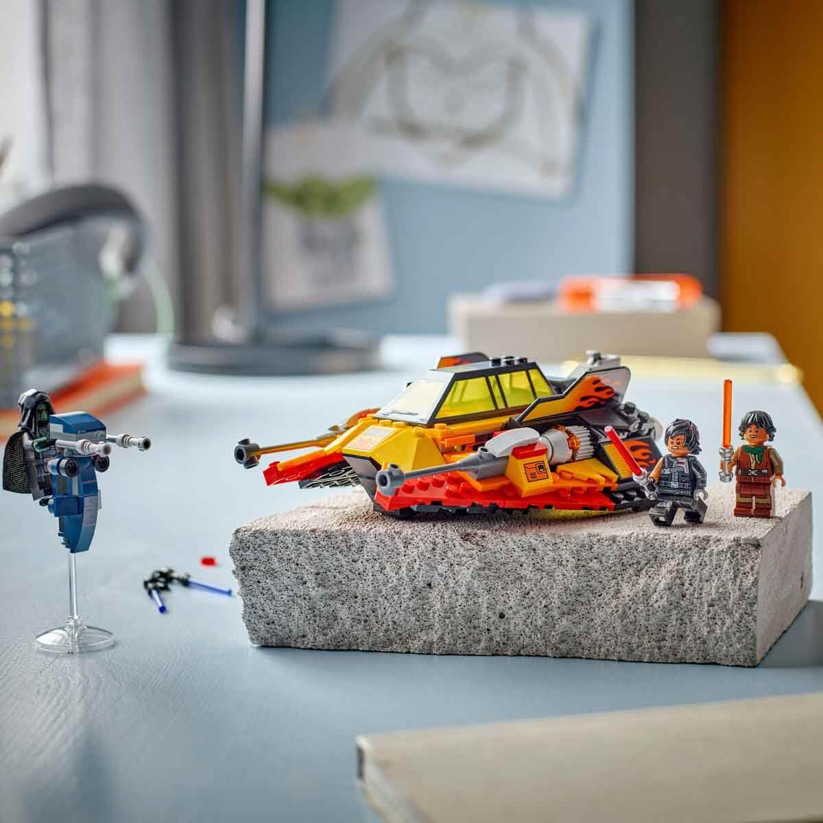 LEGO Star Wars 75414 Snowspeeder Force Burner - Astronave Giocattolo da Costruire con 3 Minifigure con Spade Laser e Moto Speeder - Regalo per Bambini da 7 Anni in su e per Fan di Rebuild the Galaxy