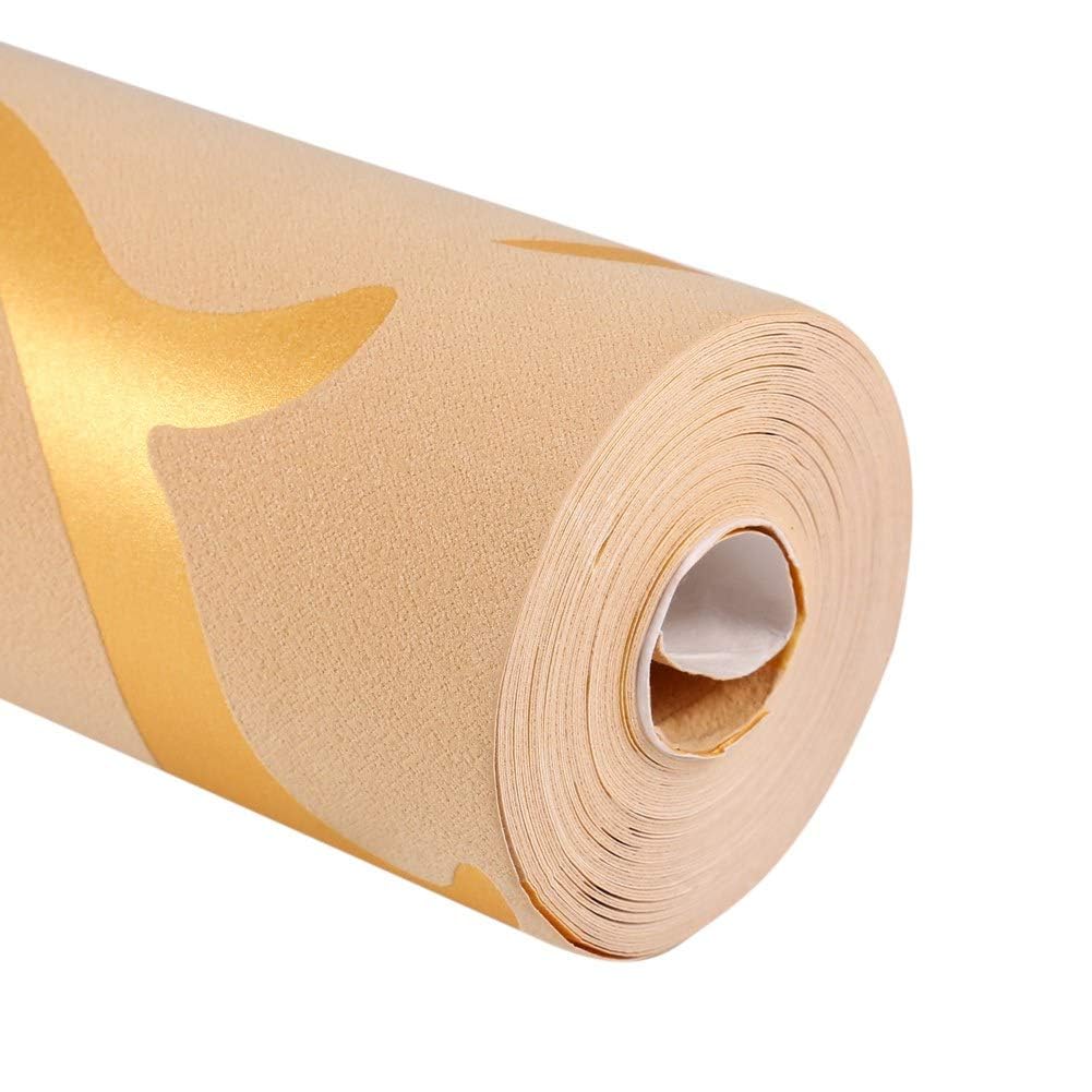 Luksusowa Tapeta 3D, Wiktoriańskie Wytłaczane Rolki Papieru Ściennego, Złoty, Europejski Styl, Tło TV, 10m
