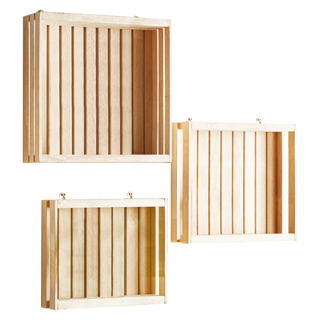 Amazon｜棚 ウォールシェルフ|北欧装飾フレーム収納ラック|壁掛けの