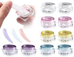 Pack of 10 Transparent Empty Lip Balm Containers, Mini Cream Containers, Cosmetic Jars with Lid, Used for Lip Balm, Lotion, Cream, Home, Travel (5 g)