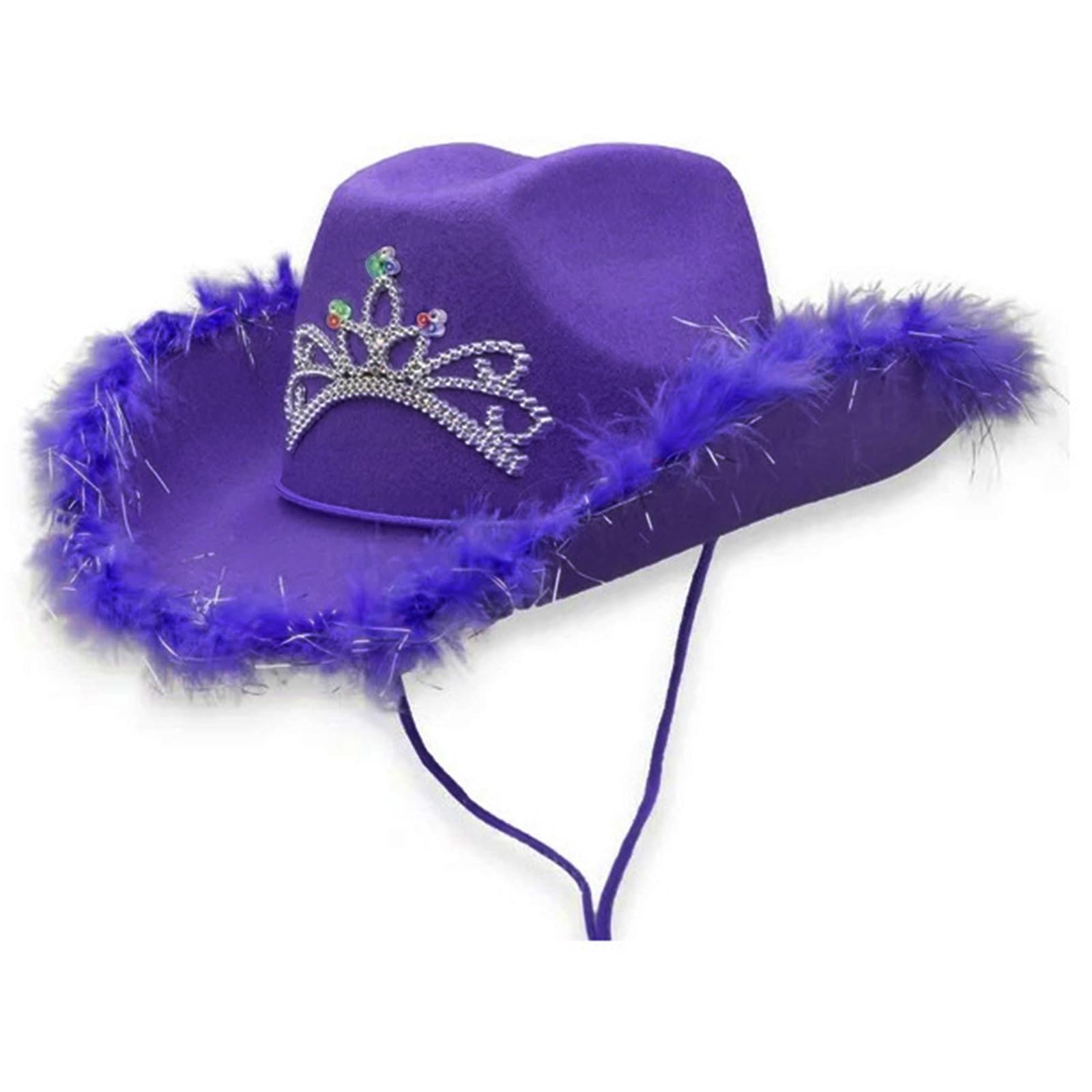 7391 Rhinestone Cowgirl Cowboy Hat Shiny Wide Brim For Party Fully Rhinestone Cowboy Hat, Diamond Bling Cowgirl Hat  main image 4