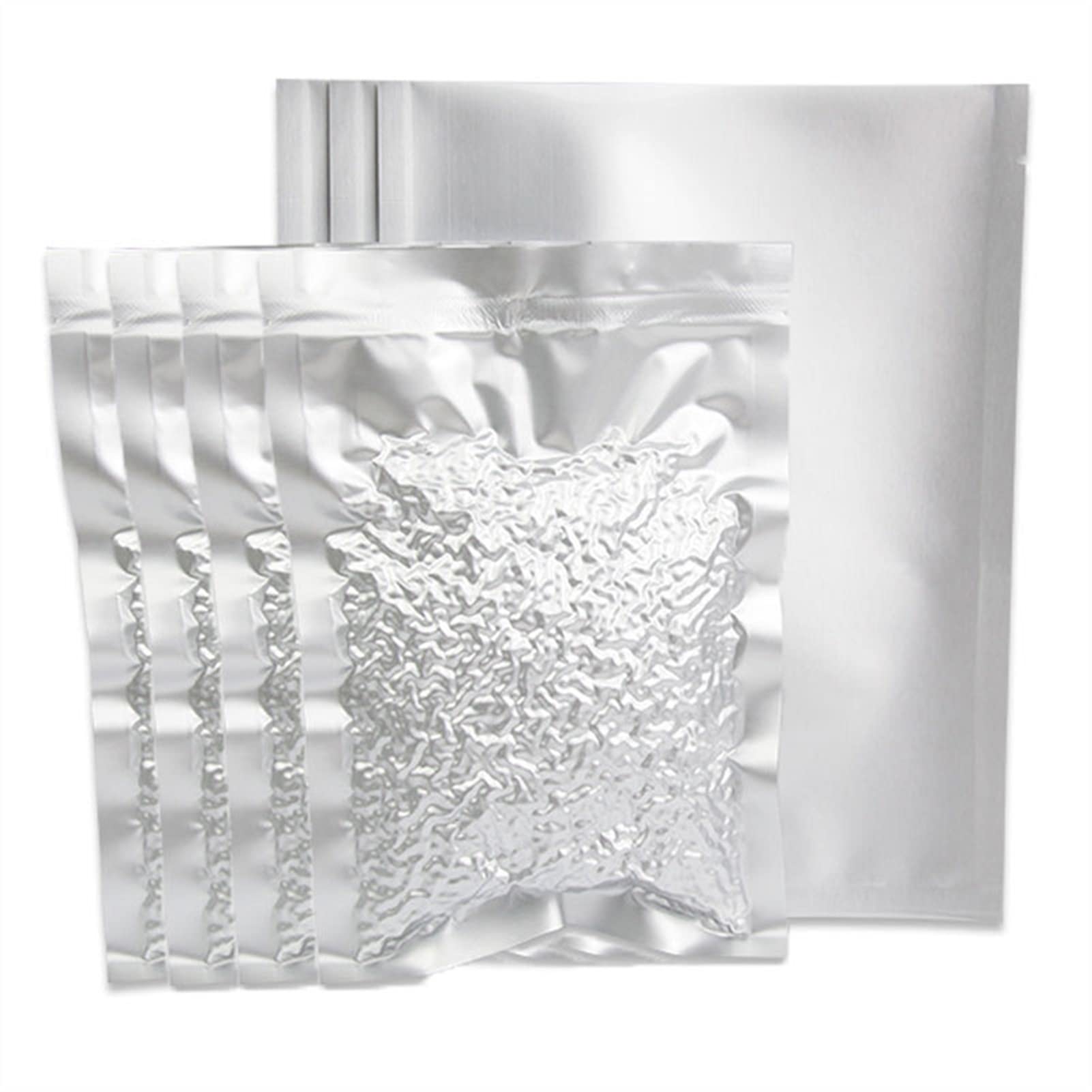 100 pakjes Mylar-zakken voor rijst, granen, bonen en noodopslag van voedsel op lange termijn, Mylar-zakken Diverse maten, platte, hitteverzegelende zakken Vacuümzakken - Vacuümverzegeling