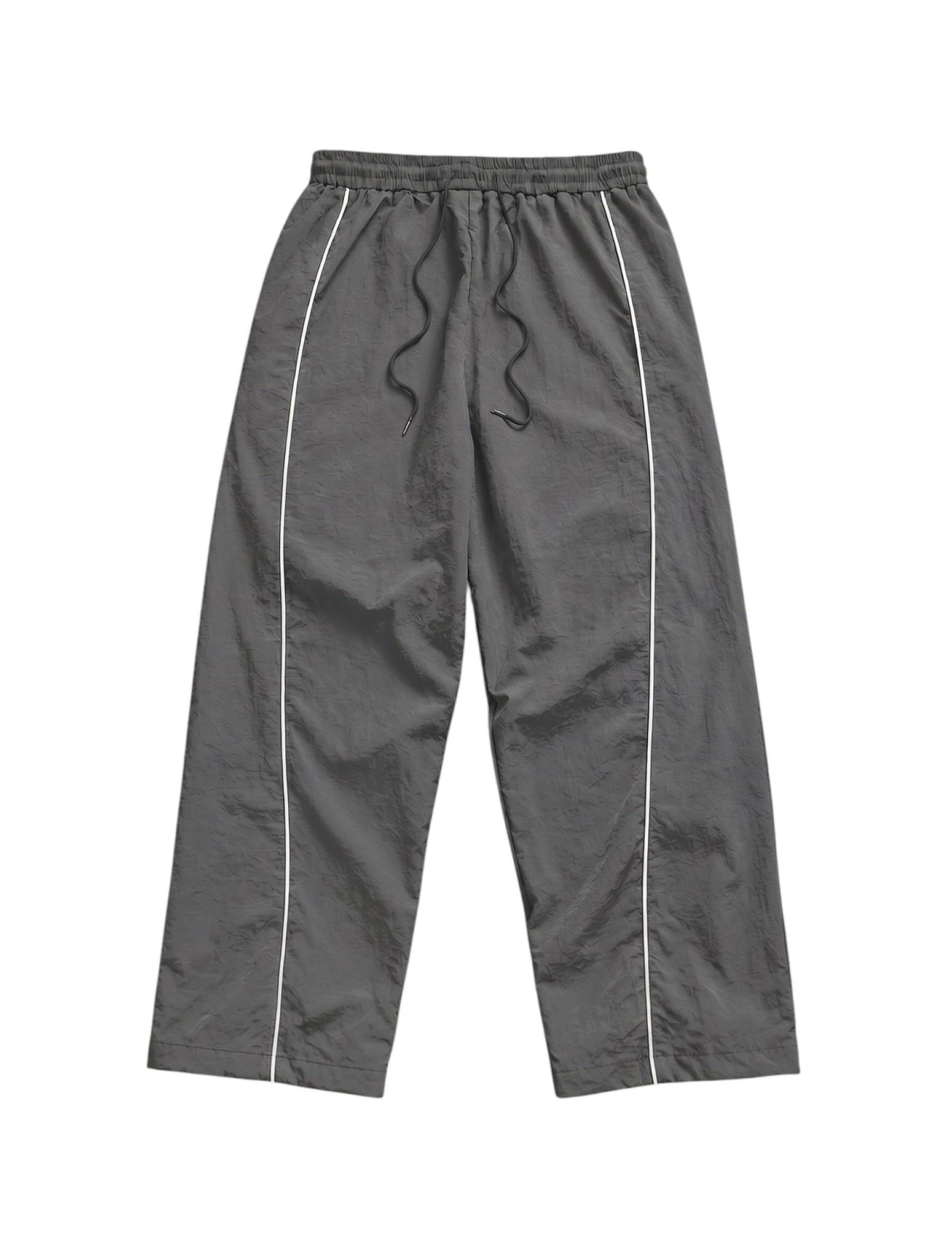 Loomzy Korean Streetwear Track Pants Gray Grey