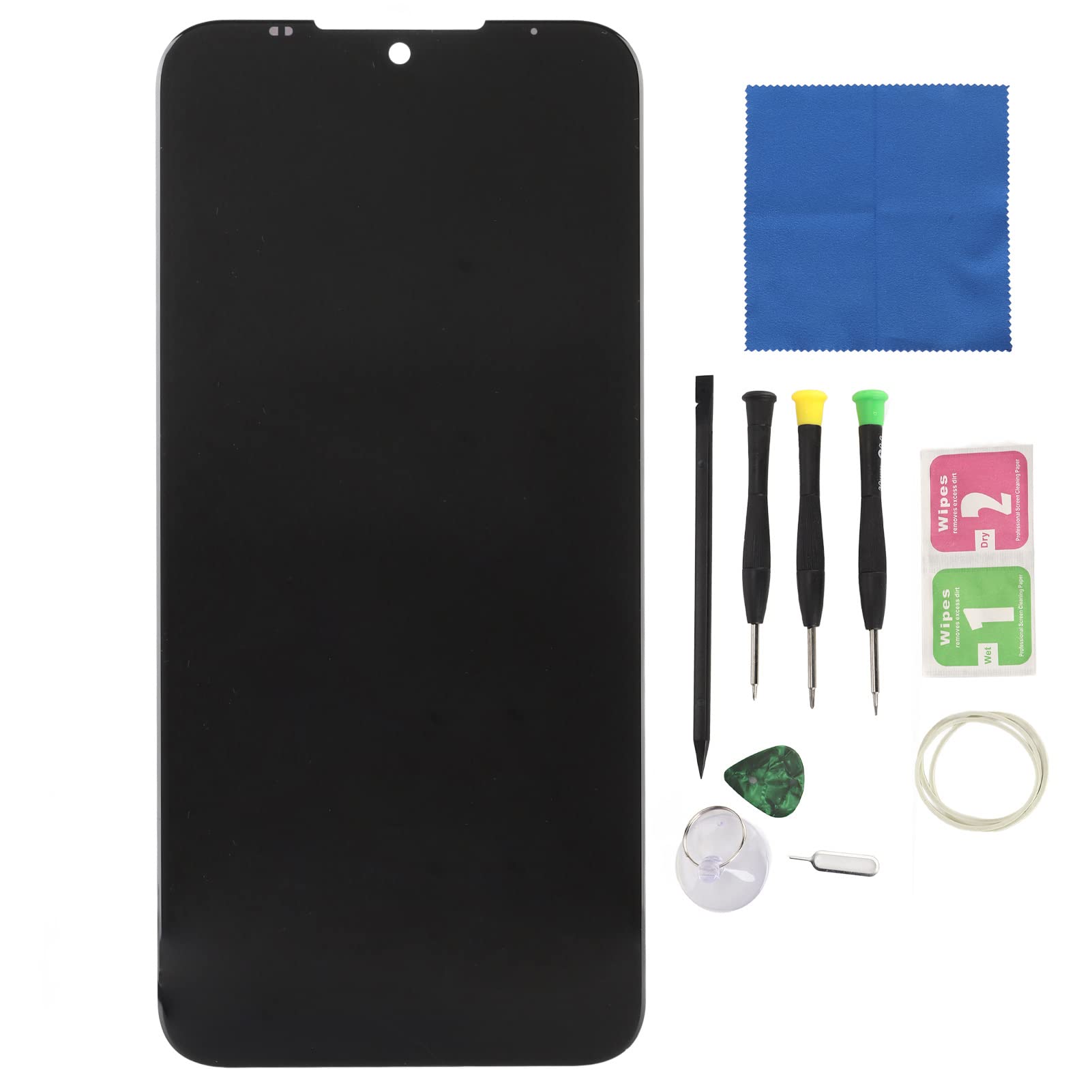 KUIDAMOS Bildschirmersatz für Moto E 2020 XT2052, Hochwertige LCD-Display-Digitizer-Baugruppe für DIY-Reparatur-Set mit Werkzeug