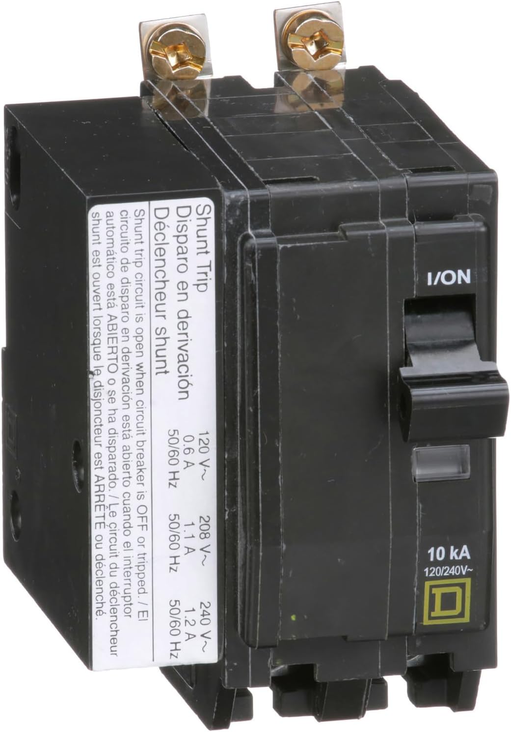 SCHNEIDER ELECTRIC QOB2601021 Miniature Circuit Breaker 120/240V 60-Amp Molded Case Circuit Breaker 600V 60A
