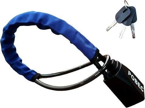 Steering Wheel Lock, Seat Belt Car Lock Double Anti-Theft Device Universal Steering Wheel with 3 Keys, Fits Most Vehicles, SUVs,Van Golf Cart and Truck