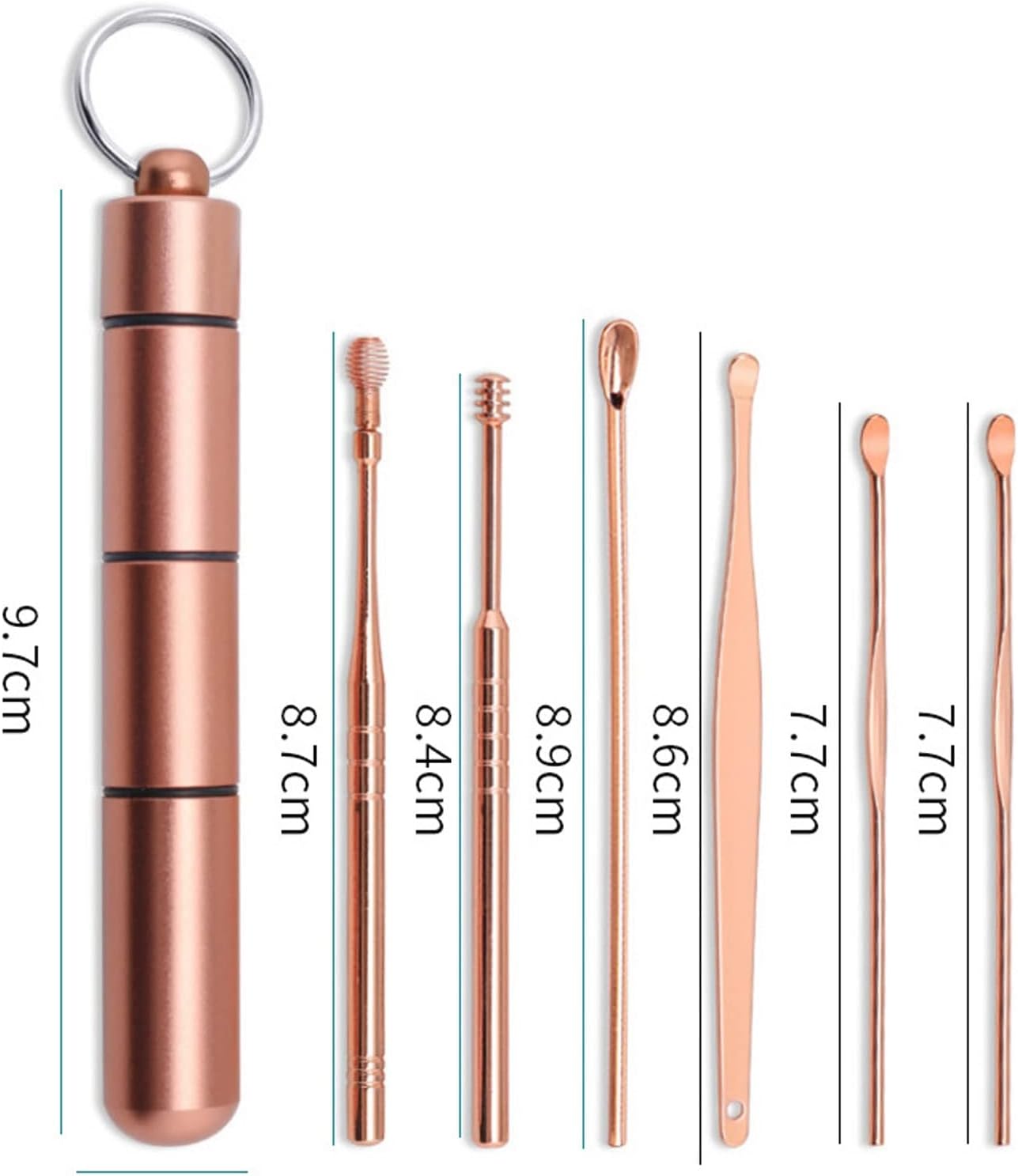 Earwax Removal Products 1pc Steel Earpick Ear Cleaner Spoon Ear Care Cleaning Tool Trimmer Ear Wax Removal Kit Ear Wax Remover Set