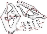 Vista 6 de Para Yamaha R3/MT25/MT03 2015-2018 2015-2018 para Yamaha R25 2013-2018 Accesorios de motocicleta CNC Reposapiés de aluminio Reposapiés Protector