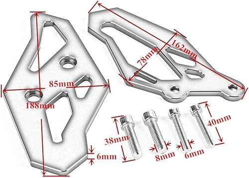 Miniatura 6 de Para Yamaha R3MT25MT03 2015-2018 2015-2018 para Yamaha R25 2013-2018 Accesorios de motocicleta CNC Reposapiés de aluminio Reposapiés Protector