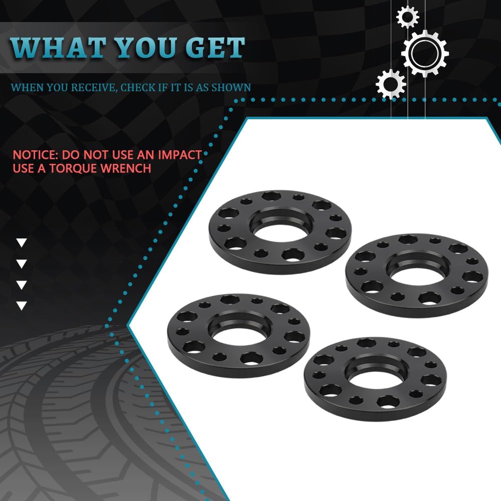 IRONTEK 6x139.7mm Wheel Spacers Compatible for Chevrolet Silverado 1500 2019-2021, for GMC Sierra 1500 2019-2021, for GMC Sierra 1500 Limited 2022,Forged 15mm Hub Bore 78.1mm 4PCS