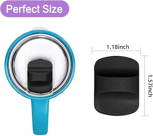 Miniatura 2 de Nueva actualización de reemplazo deslizante magnético Magslider para tapas Yeti de 10 oz, 14 oz, 16 oz, 20 oz, 26 oz, 30 oz (negro-azul marino)