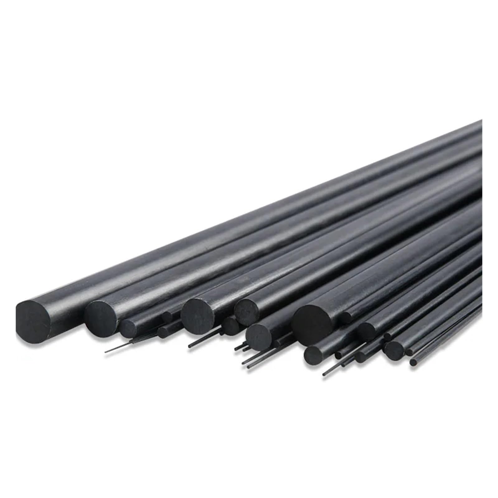 Tige Ronde en Carbone Massif Lot de 10 tiges en Fibre de Carbone Solide, Longueur 1000mm, diamètre 1mm, 1,5mm, 2mm, 3mm, 4mm, 5mm, 6mm, 7mm(7.0x1000mm 10pcs)